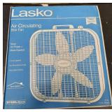 Lasko - 20 in. Air Circulating Box Fan with 3 Speeds - White - Retail: $125.64