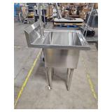 Trinity NSF Commercial Stainless Steel Utility Sink with Faucet