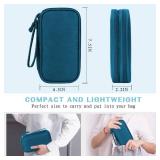 FYY Electronic Organizer, Travel Cable Organizer All-in-One Storage Bag Pouch Electronic Accessories Carry Case Portable Waterproof Double Layers for Cable, Cord, Charger, Phone, Earphone Green