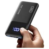 INIU Portable Charger, Slimmest Fast Charging 10000mAh USB C in/Out Power Bank, 22.5W PD3.0 QC4+ Battery Pack, Portable Phone Charger for iPhone 16 15 14 13 12 Pro Samsung S22 S21 Google AirPods iPad