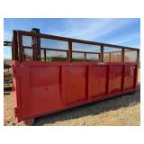 NEOFAB Roll Off Dumpster with Extra High Mesh Sides, Very Good Condition