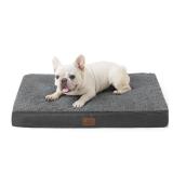 Bedsure Dog Bed for Medium Dogs - Orthopedic Waterproof Puppy Beds with Removable Washable Cover, Egg Crate Foam Pet Mat, Suitable for Pet Up to 35 lbs