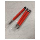 Megacast Fiberglass Scratch Brush Pen - 3 Pack - Jewelry, Watch, Coin Cleaning, Electronic Applications, Removing Rust and Corrosion