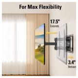 Mounting Dream TV Wall Mount for 32-65 Inch TV, TV Mount with Swivel and Tilt, Full Motion TV Bracket with Articulating Dual Arms, Fits 16inch Studs, Max VESA 400X400 mm, 99lbs, MD2380