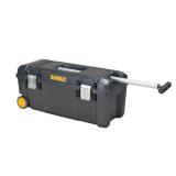 DEWALT Portable Tool Box 88lb. 11-45/64in.H Bl DWST28100 - Retail: $101.47 ***Missing 1 Wheel***