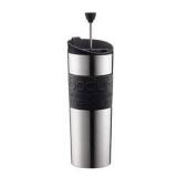 Bodum TRAVEL PRESS French Press Coffee Maker & Mug 15 oz Black