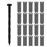 Gardzen 100 pcs Landscape Edging Anchoring Spikes, 6 inches Yard Lawn Paver Edging Stakes for Weed Barrier, Garden Fence, Artificial Turf