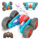 Abifny Remote Control Car Stunt RC Cars, 2.4Ghz with Double Sided 360 Flips, 4WD Off Road Drift RC Race Car Toy Stunt Toys for Kids 6-12 Year Old Boys Girls Christmas Birthday Gift