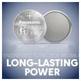 EIGHT BATTERIES Panasonic CR2032 3.0 Volt Long Lasting Lithium Coin Cell Batteries in Child Resistant, Standards Based Packaging,