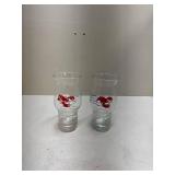 Lot of 2 Unique Glasses that has Red Lobsters on them.