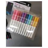 High Detail Coloring Books and High Quality Markers Assortment including Ultrafine Slim Pens