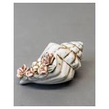 Decorative Ceramic Conch Shell Approx 4 inches