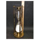 Gatco of San Francisco, Brass and Glass hourglass