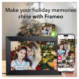 Frameo 10.1 Inch WiFi Digital Picture Frame with 1280 * 800P IPS Touch Screen HD Disply,Video Clips and Slide Show,Auto-Rotate, Wall Mountable,Send Photos Instantly from Anywhere with via Frameo APP