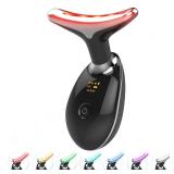 Fastaid 7-in-1 Deplux Skin Care Tool, Face Neck Massager for Skin Care Routine at Home, Glossy Black