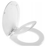 Mayfair NextStep2 Toilet Seat with Built-In Potty Training Seat, Slow-Close, Easy Clean, Removable that will Never Loosen, ROUND, White