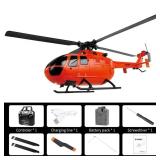 GoolRC C186 Remote Control Helicopter Remote Control Drone Single Propeller Without Ailerons 6-axis Gyro Stabilization Remote Control Airplane Altitude Hold Girls Adults Orange - Retail: $87.25