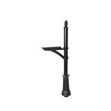 Architectural Mailboxes Hamilton 69.4 in. Powder Coated Black Aluminum/Steel Mailbox Post - Retail: $282.51