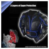 Kids Dirt Bike Gear for Youth Motorcycle Jacket with Armor Chest Protector Riding Gear Youth Spine Guard