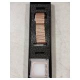 Fullmosa Compatible Apple Watch Metal Bands 41mm 40mm 38mm, Stainless Steel Mesh Loop Magnetic Clasp iWatch Band with TPU Case for iWatch Series 9 8 7 6 5 4 3 2 1 SE SE2 for Men Women (Rose Gold)