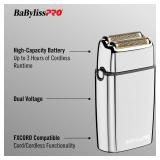 BaBylissPRO Barberology Double Foil Shaver FXFS2B BLACKFX Professional Electric Shaver - Retail: $138.75