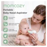 Momcozy Baby Nasal Aspirator, 3 Suction Levels Electric Nasal Aspirator for Baby, Newborn and Toddler, Portable Baby Nose Aspirator with Light Soothing and Music