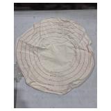 20 Inch Christmas Traditional Lefse Making Pastry Cloth, Round Baking Mat with Measurements, Lefse Making Accessory for Rolling Dough and Baking Kitchen Supplies (Not Include Board)