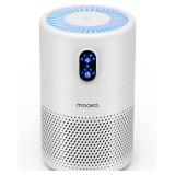 MOOKA Air Purifiers for Home Large Room up to 1076 ft², H13 True HEPA Air Filter Cleaner, Odor Eliminator, Remove Smoke Dust Pollen Pet Dander, Night Light(Available for California) - Retail: $127.31