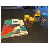 Betta fish, tropical fish food and Betta hand book.