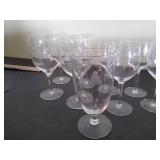 (15) Vintage princess house wine/champagne glasses.