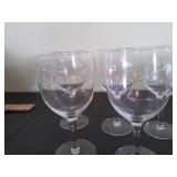 (15) Vintage princess house wine/champagne glasses.