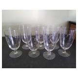 (15) Vintage princess house wine/champagne glasses.