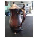 Vintage silver plate footed coffee/teapot.