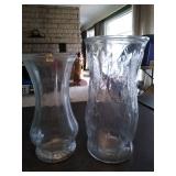 (4) Glass vases.