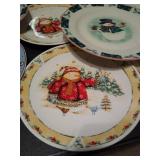 Winter snowman plates.