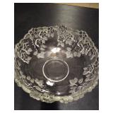 VIntage Mikasa carmen crystal serving bowl.