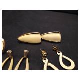 (5) Pairs of vintage Trifari earrings.