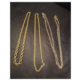 (3) Necklace chains.