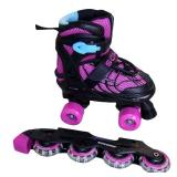 Schwinn Adjustable 2-in-1 Quad/Inline Skate - Black/Pink (5-8) - Retail: $76.53