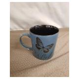 2 Pfaltzgraff Dream Butterfly Ceramic Coffee Mug 14oz