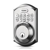 TEEHO TE001 Keyless Entry Door Lock with Keypad - Smart Deadbolt Lock for Front Door with 2 Keys - Auto Lock - Easy Installation - Satin Nickel Retail $42.17