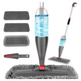 Spray Mop for Floor Cleaning with 3pcs Washable Pads - Wet Dry Microfiber Mop with 800 ml Refillable Bottle for Kitchen Wood Floor Hardwood Laminate Ceramic Tiles Floor Dust Cleaning Retail $34.97