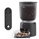 iPettie Hourglass Cat Feeder Automatic with Quickset Remote, 5L/21 Cup Capacity, 1-6 Meals Per Day, 20 sec Voice Recording, Stainless Steel Bowl, Self Feeding Cat Food Dispenser, Auto Cat Feeder Retai