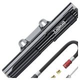 Tiakia Mini Bike Pump,Portable Compact Bicycle Pump,High Pressure Frame Pump 260PSI- Air Hand Pump Fit Presta, Schrader & Woods Valves,Aluminum Alloy Durable Tire Pump for Road/Mountain/BMX Bikes Reta