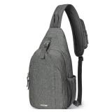 G4Free Sling Bag RFID Blocking Sling Backpack Crossbody Chest Bag Daypack for Hiking Travel(DimGray) Retail $32.49