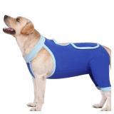 IDOMIK Dog Recovery Sleeve for Hind Legs,Dog Recovery Suit for Female Spay Male Neuter,Dog Leg Sleeve to Stop Licking Rear Legs,Long Sleeve Wound Cover Onesie Shirt for Dogs,Cone Collar Alternative L