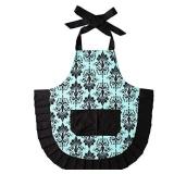 G2PLUS Cooking Aprons for Girls, Cotton Canvas Children Apron with Pockets, Xmas Gift for 2-5yrs Old Toddler Children