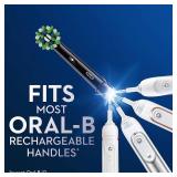 Oral-B Cross Action Replacement Brush Heads for an Oral-B Electric Toothbrush, Pack of 6, Black