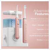 Aquasonic Home Dental Center PRO - Brushing & Flossing Made Easy - Brush & Floss - Power Toothbrush & Water Flosser - Whiter Teeth & Healthier Gums - Retail: $78.6