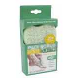 Spongables Pedi Scrub Foot Exfoliating 20+ Wash Sponge, Citron Eucalyptus, Only 1 sponge